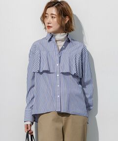 L size ONWARD(大きいサイズ) / エルサイズオンワード シャツ・ブラウス | CANCLINI ラッフルフレア ブラウス