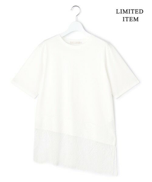 L size ONWARD(大きいサイズ) / エルサイズオンワード カットソー | 【WEB限定】レースレイヤードコンビ Tシャツ | 詳細5