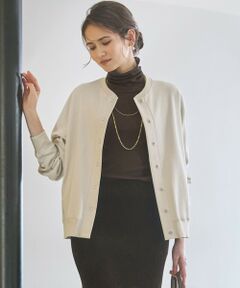 L size ONWARD(大きいサイズ) / エルサイズオンワード カットソー | 【SLOW/一部店舗限定】ライトダンボール コクーン型 ブルゾン