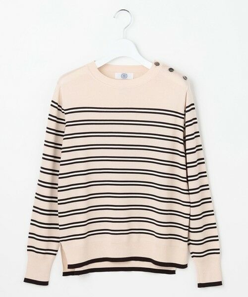 L size ONWARD(大きいサイズ) / エルサイズオンワード ニット・セーター | SILKY WOOL ボーダー ニット | 詳細2