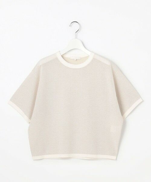 L size ONWARD(大きいサイズ) / エルサイズオンワード ニット・セーター | 【カタログ掲載】シアーメッシュニット Tシャツ | 詳細3