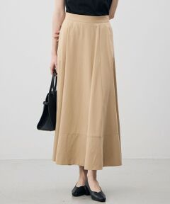 L size ONWARD(大きいサイズ) / エルサイズオンワード ミニ・ひざ丈スカート | ソフトバイオチノクロス フレアスカート