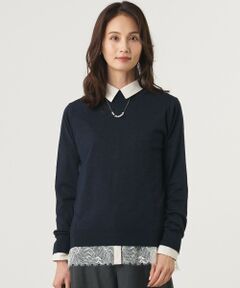 L size ONWARD(大きいサイズ) / エルサイズオンワード ニット・セーター | 【シーンレスに活躍】PURE WOOL ハイネック ニット