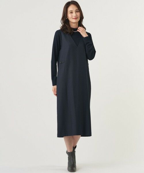 L size ONWARD(大きいサイズ) / エルサイズオンワード ニット・セーター | 【シーンレスに活躍】PURE WOOL ハイネック ニット | 詳細10