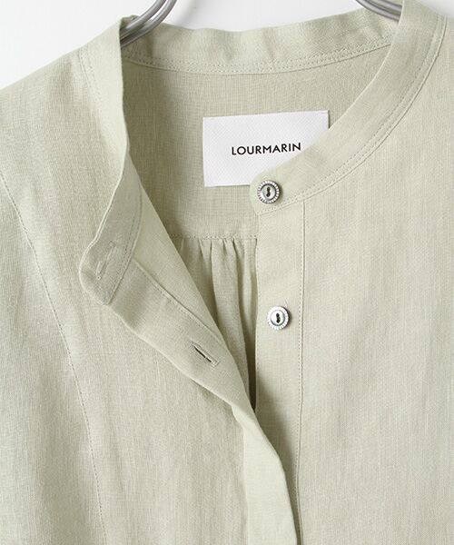 LOURMARIN / ルールマラン シャツ・ブラウス | フレンチリネンバンドカラーシャツ | 詳細5