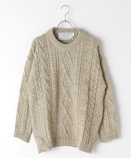 セール】 【OLDDERBY KNITWEAR】ケーブルクルーネックニット （ニット