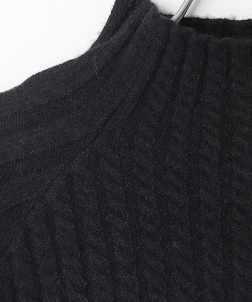 LOURMARIN / ルールマラン ニット・セーター | 【デザインリブフレアーシルエット♪一枚着で便利に使えるボトルネックプルオーバー】 | 詳細1