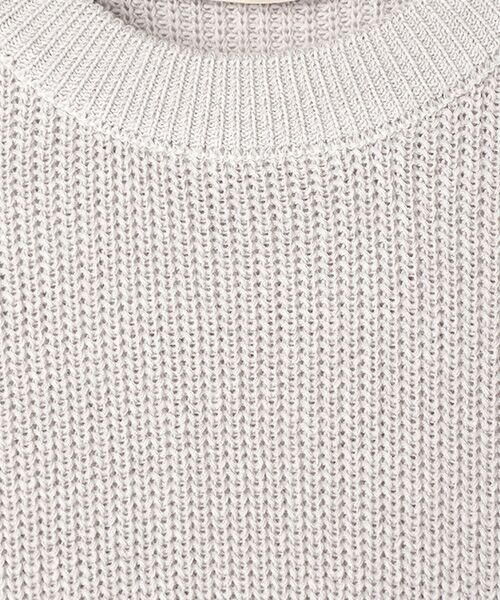 LOURMARIN / ルールマラン ニット・セーター | 【さりげなく光沢糸とマットな糸を合わせた表情のある編地使いプルオーバー】 | 詳細1