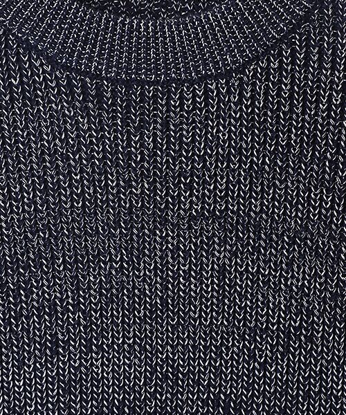 LOURMARIN / ルールマラン ニット・セーター | 【さりげなく光沢糸とマットな糸を合わせた表情のある編地使いプルオーバー】 | 詳細6