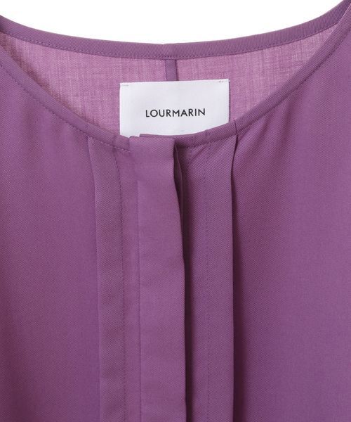 LOURMARIN / ルールマラン シャツ・ブラウス | 【とろみ素材で上品な着こなしが決まるリヨセルツイルボートネックブラウス】 | 詳細10