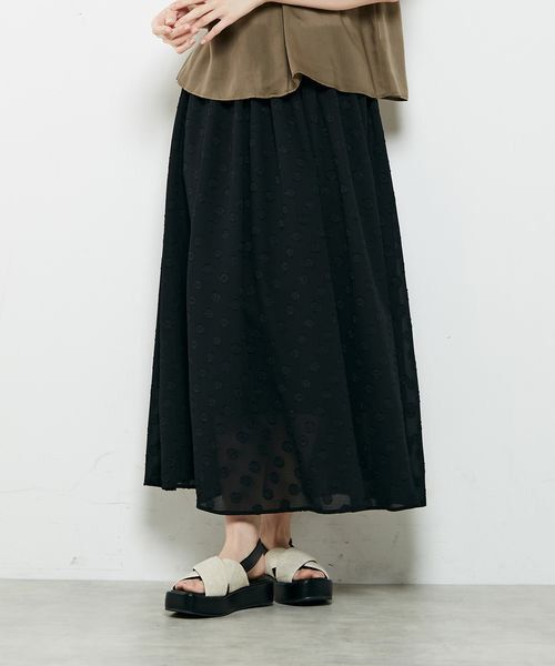 LOURMARIN / ルールマラン ロング・マキシ丈スカート | 【クラシカルな雰囲気漂うドット柄スカート】 | 詳細2
