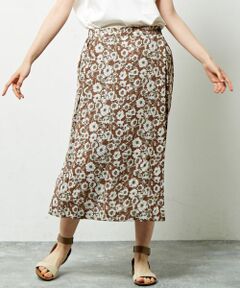 LOGEMENT DE CLAIRE / ロジュモンドクレール ロング・マキシ丈スカート | 【クラシカルな雰囲気漂うラッププリーツスカート】