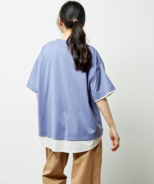 LOURMARIN / ルールマラン カットソー | 【ファブリックレイヤード風ハーフスリーブTシャツ 】 | 詳細18