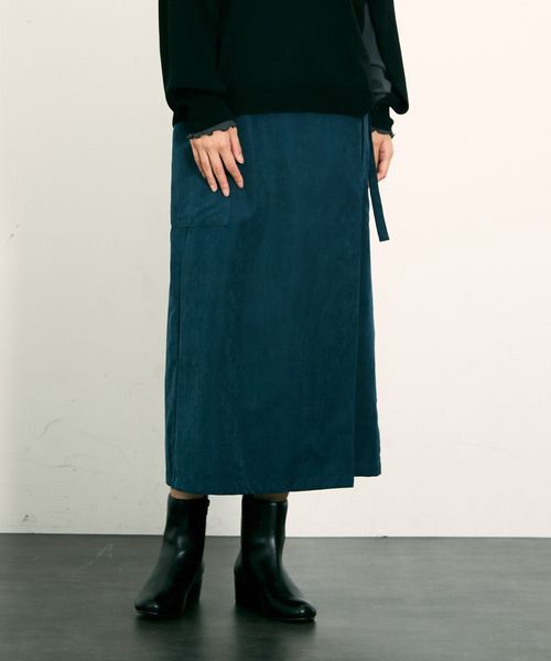 LOURMARIN / ルールマラン ロング・マキシ丈スカート | 【秋らしいニュアンスカラーが嬉しいラップスカート】 | 詳細25