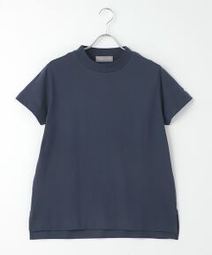 コンパクトモックネックTシャツ