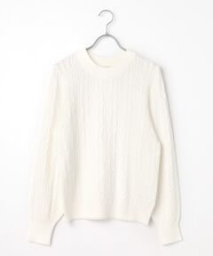 LOGEMENT DE CLAIRE / ロジュモンドクレール ニット・セーター | 【ケーブル編みクルーネックプルオーバー】