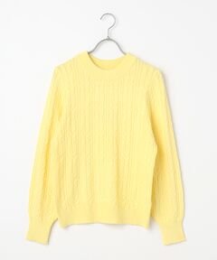 LOGEMENT DE CLAIRE / ロジュモンドクレール ニット・セーター | 【ケーブル編みクルーネックプルオーバー】