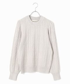LOGEMENT DE CLAIRE / ロジュモンドクレール ニット・セーター | 【ケーブル編みクルーネックプルオーバー】