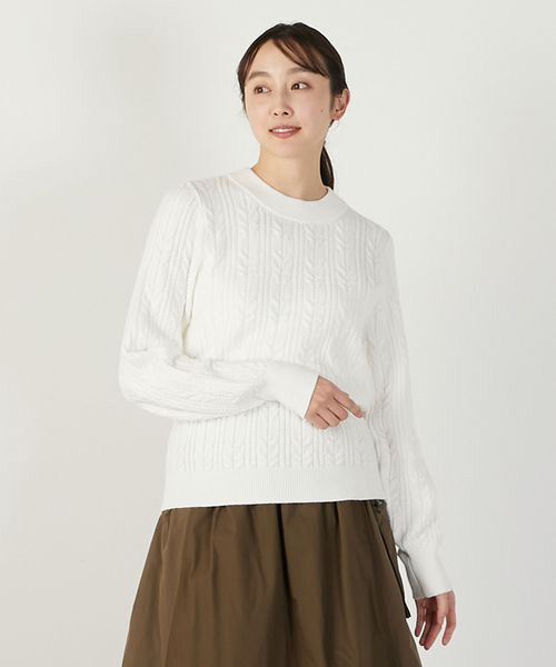 LOGEMENT DE CLAIRE / ロジュモンドクレール ニット・セーター | 【ケーブル編みクルーネックプルオーバー】 | 詳細3