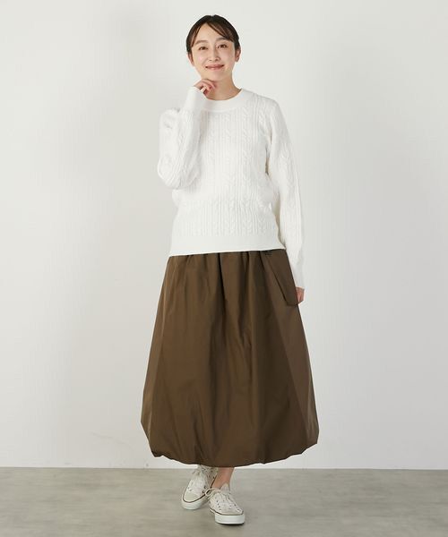 LOGEMENT DE CLAIRE / ロジュモンドクレール ニット・セーター | 【ケーブル編みクルーネックプルオーバー】 | 詳細4