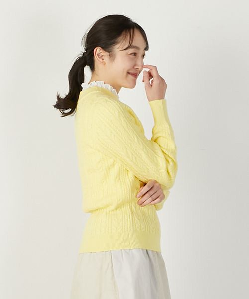LOGEMENT DE CLAIRE / ロジュモンドクレール ニット・セーター | 【ケーブル編みクルーネックプルオーバー】 | 詳細8