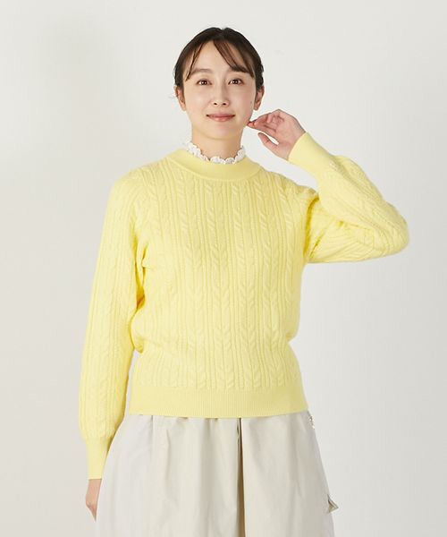 LOGEMENT DE CLAIRE / ロジュモンドクレール ニット・セーター | 【ケーブル編みクルーネックプルオーバー】 | 詳細9