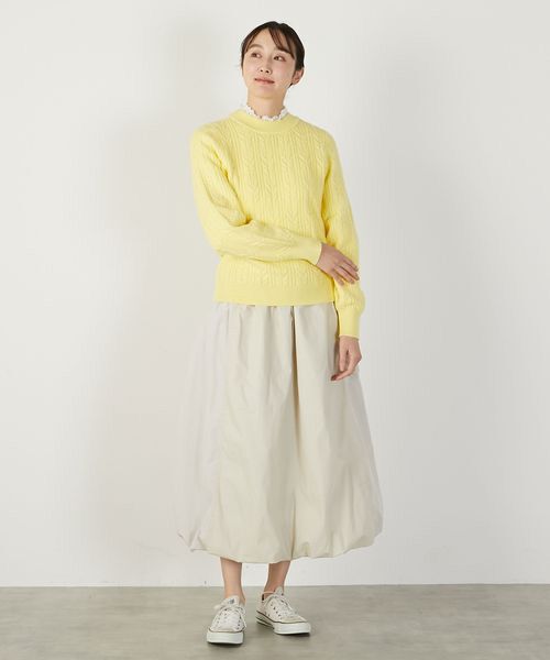 LOGEMENT DE CLAIRE / ロジュモンドクレール ニット・セーター | 【ケーブル編みクルーネックプルオーバー】 | 詳細10