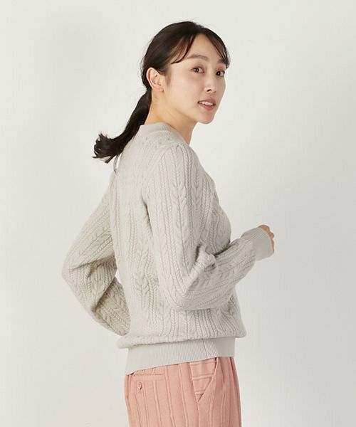 LOGEMENT DE CLAIRE / ロジュモンドクレール ニット・セーター | 【ケーブル編みクルーネックプルオーバー】 | 詳細14