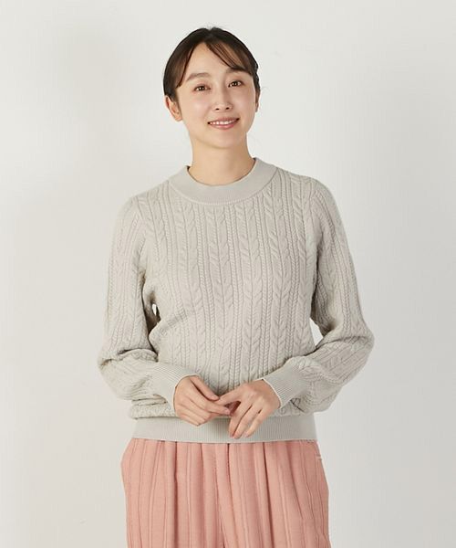 LOGEMENT DE CLAIRE / ロジュモンドクレール ニット・セーター | 【ケーブル編みクルーネックプルオーバー】 | 詳細15