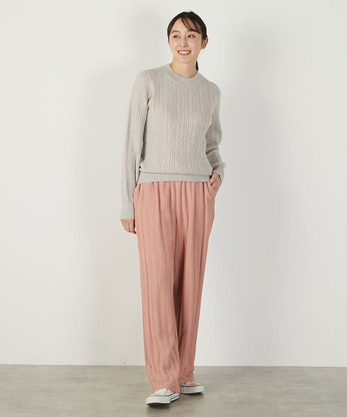 LOGEMENT DE CLAIRE / ロジュモンドクレール ニット・セーター | 【ケーブル編みクルーネックプルオーバー】 | 詳細16