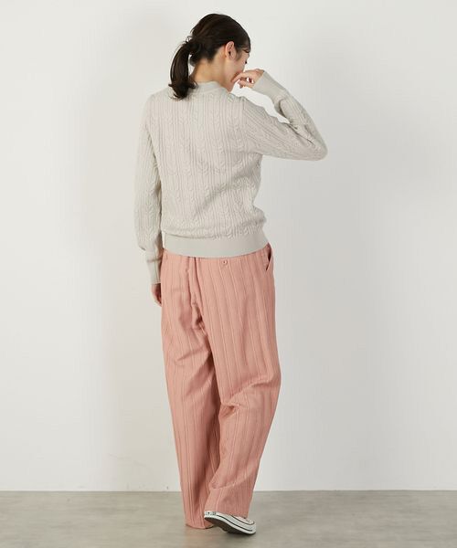 LOGEMENT DE CLAIRE / ロジュモンドクレール ニット・セーター | 【ケーブル編みクルーネックプルオーバー】 | 詳細18