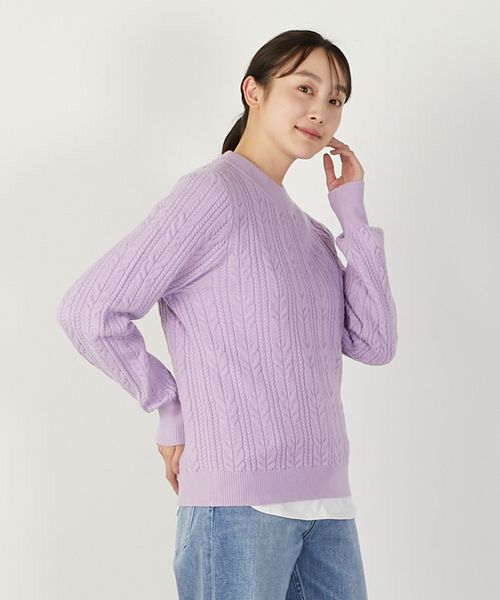 LOGEMENT DE CLAIRE / ロジュモンドクレール ニット・セーター | 【ケーブル編みクルーネックプルオーバー】 | 詳細23