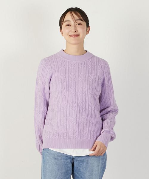 LOGEMENT DE CLAIRE / ロジュモンドクレール ニット・セーター | 【ケーブル編みクルーネックプルオーバー】 | 詳細24