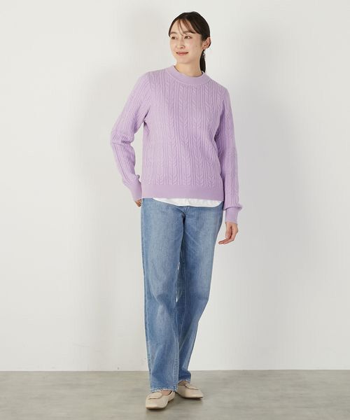 LOGEMENT DE CLAIRE / ロジュモンドクレール ニット・セーター | 【ケーブル編みクルーネックプルオーバー】 | 詳細25