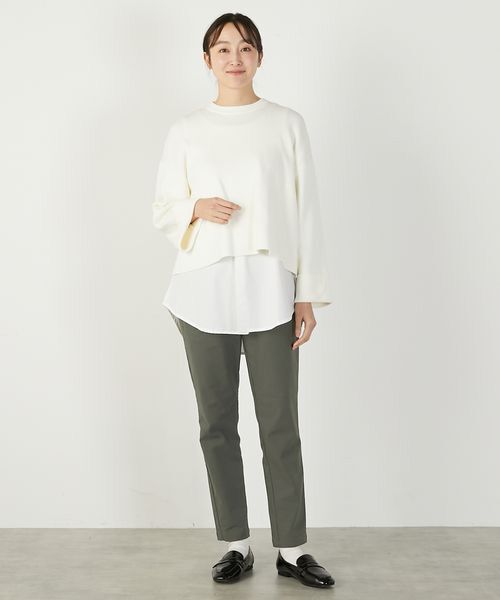 LOGEMENT DE CLAIRE / ロジュモンドクレール その他パンツ | 《定番》ストレッチスリムテーパードパンツ(一部WEB限定カラー ) | 詳細15