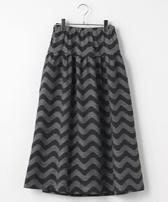 LOGEMENT DE CLAIRE / ロジュモンドクレール ロング・マキシ丈スカート | 【なみなみジャガード切り替えロングスカート】