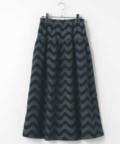 LOGEMENT DE CLAIRE / ロジュモンドクレール ロング・マキシ丈スカート | 【なみなみジャガード切り替えロングスカート】