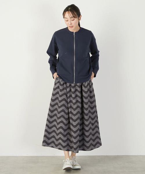 LOGEMENT DE CLAIRE / ロジュモンドクレール ロング・マキシ丈スカート | 【なみなみジャガード切り替えロングスカート】 | 詳細7