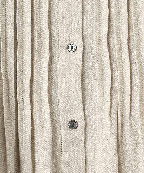 LOGEMENT DE CLAIRE / ロジュモンドクレール ロング・マキシ丈ワンピース | 【LOURMARIN】綿麻タックワンピース | 詳細3