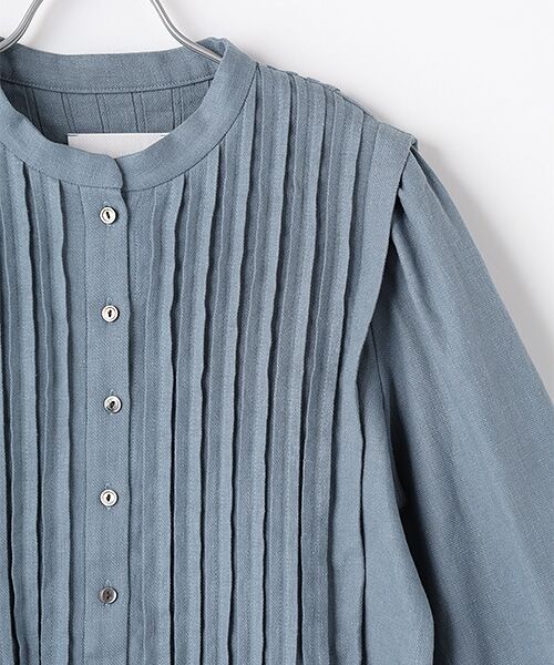 LOGEMENT DE CLAIRE / ロジュモンドクレール シャツ・ブラウス | 【LOURMARIN】綿麻タックブラウス | 詳細3