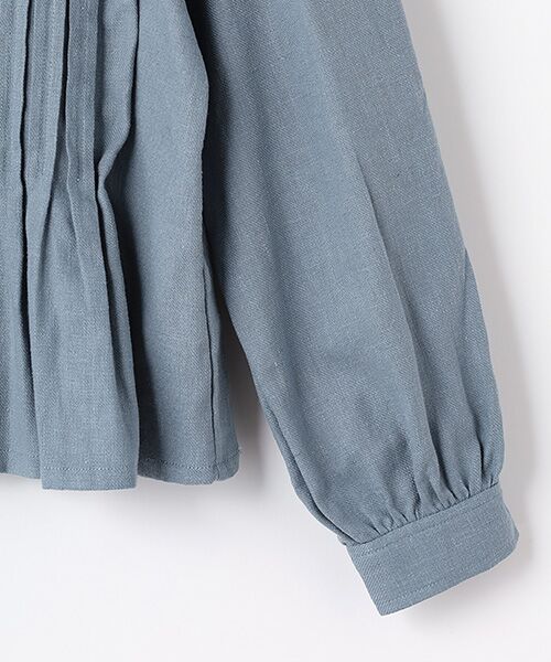 LOGEMENT DE CLAIRE / ロジュモンドクレール シャツ・ブラウス | 【LOURMARIN】綿麻タックブラウス | 詳細4