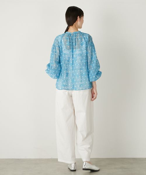 LOGEMENT DE CLAIRE / ロジュモンドクレール シャツ・ブラウス | 【カットジャガードドットプリントブラウス】 | 詳細13