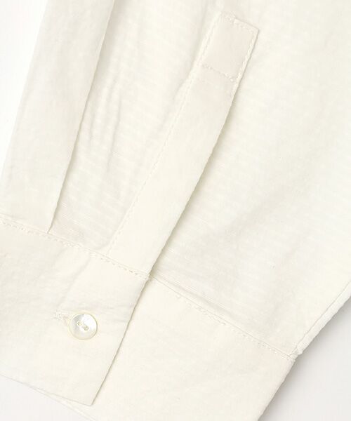 LOGEMENT DE CLAIRE / ロジュモンドクレール シャツ・ブラウス | 【コットンシャドーボーダースキッパー切替ブラウス】 | 詳細1