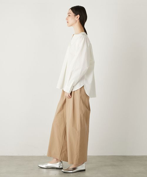 LOGEMENT DE CLAIRE / ロジュモンドクレール シャツ・ブラウス | 【コットンシャドーボーダースキッパー切替ブラウス】 | 詳細8