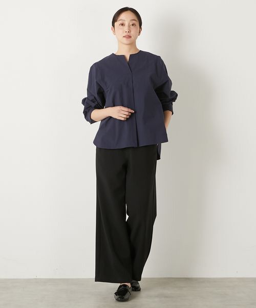 LOGEMENT DE CLAIRE / ロジュモンドクレール シャツ・ブラウス | 【コットンシャドーボーダースキッパー切替ブラウス】 | 詳細19