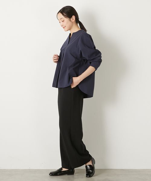 LOGEMENT DE CLAIRE / ロジュモンドクレール シャツ・ブラウス | 【コットンシャドーボーダースキッパー切替ブラウス】 | 詳細20