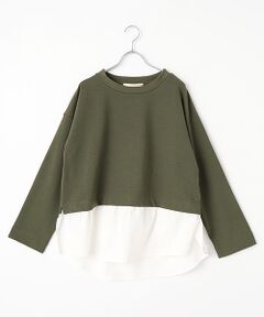 LOGEMENT DE CLAIRE / ロジュモンドクレール カットソー | 【レイヤード風ドッキングプルオーバー】