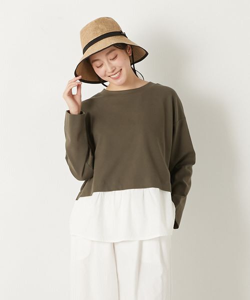 LOGEMENT DE CLAIRE / ロジュモンドクレール カットソー | 【レイヤード風ドッキングプルオーバー】 | 詳細2