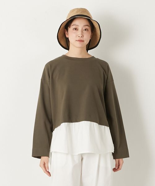 LOGEMENT DE CLAIRE / ロジュモンドクレール カットソー | 【レイヤード風ドッキングプルオーバー】 | 詳細6