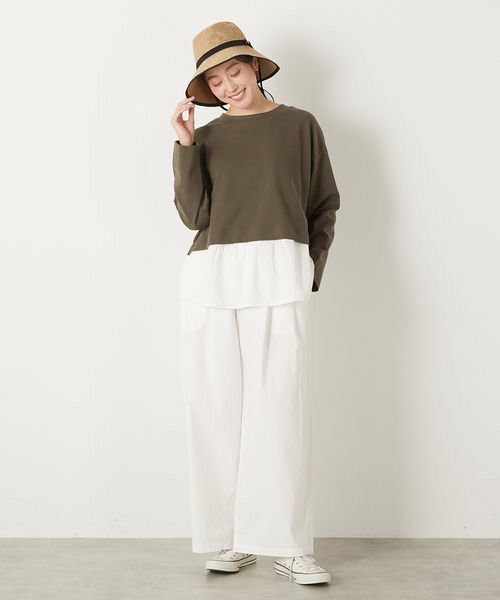LOGEMENT DE CLAIRE / ロジュモンドクレール カットソー | 【レイヤード風ドッキングプルオーバー】 | 詳細7